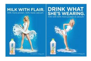 Coke's milk ads make a splash